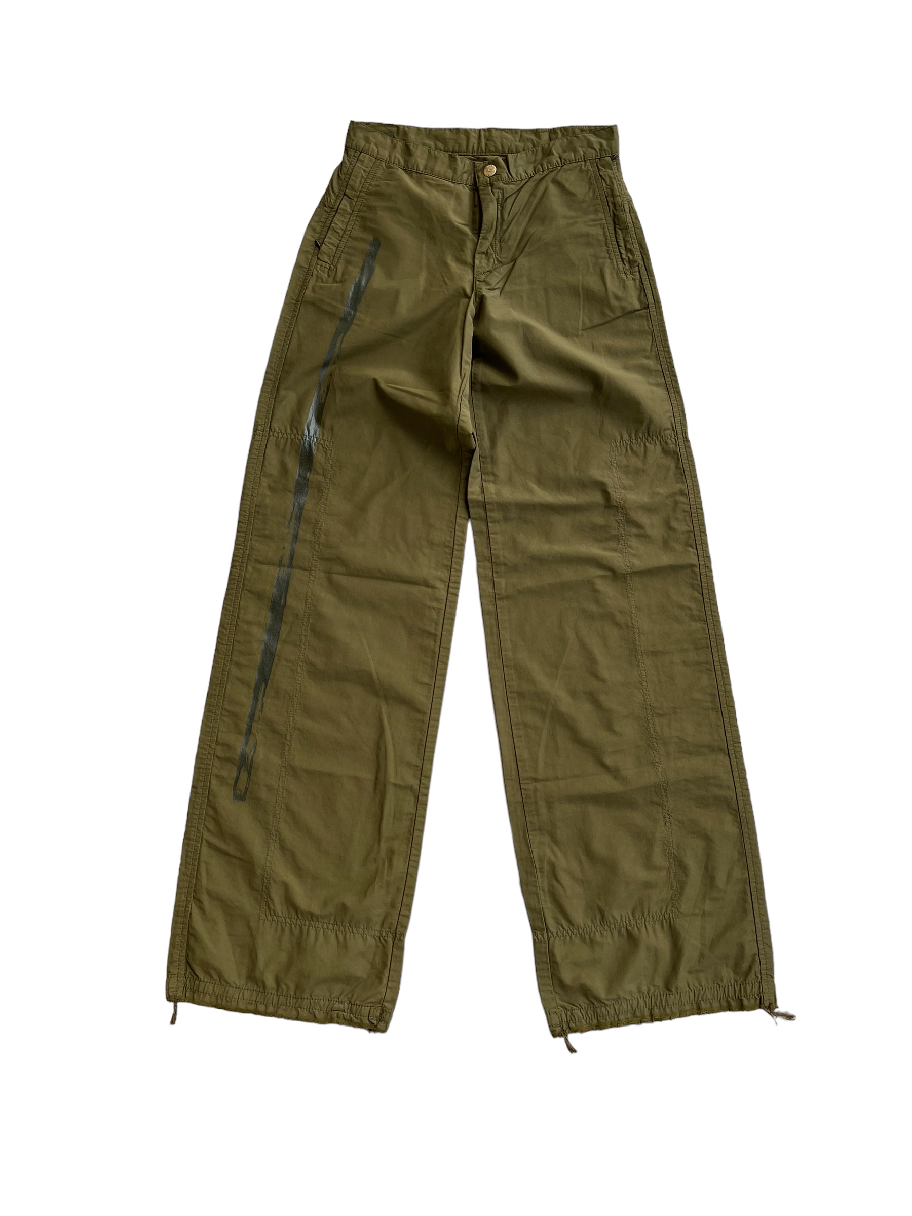ぶ*う様 00s rip dead stock parachute cargo Vintage Criminal Damage Baggy Parachute Pants New With Tags