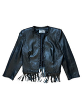 Load image into Gallery viewer, Vintage leather bomber jacket
