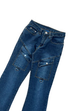 Load image into Gallery viewer, Y2K dark washed denim pants
