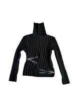 Load image into Gallery viewer, “AUTHENTIC” 00s turtleneck with zipper details
