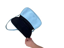 Load image into Gallery viewer, Baby blue leather shoulder bag
