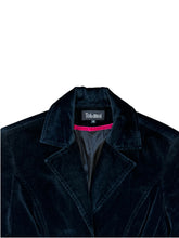 Load image into Gallery viewer, ToiMoi 00s velvet fitted blazer
