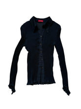 Load image into Gallery viewer, Whimsigoth night button up mesh top
