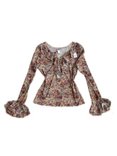 Load image into Gallery viewer, True vintage fairy mesh top with flare sleeves
