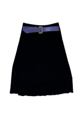 Load image into Gallery viewer, Whimsigoth black velvet midi skirt
