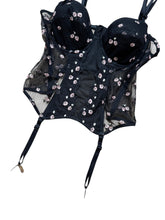 Load image into Gallery viewer, Floral fairy corset top
