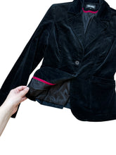 Load image into Gallery viewer, ToiMoi 00s velvet fitted blazer
