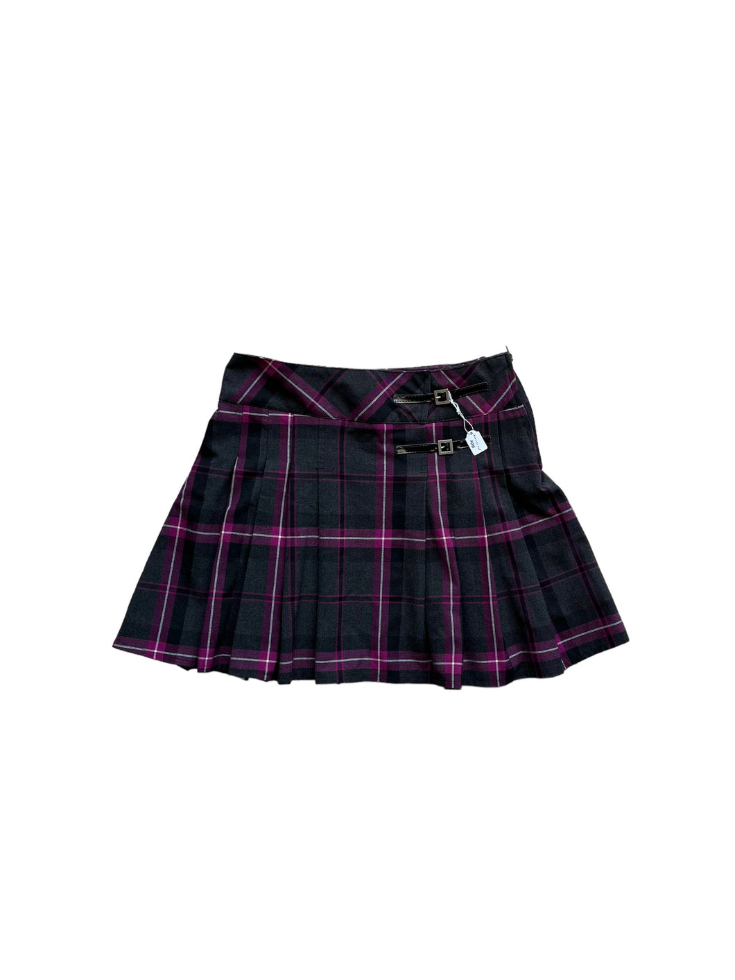 “Here & There” Y2K plaited mini skirt