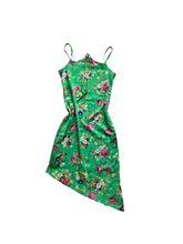 Load image into Gallery viewer, Cute floral asymmetric halter dress
