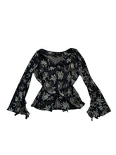 Load image into Gallery viewer, Iconic witchy mesh cardigan with flare sleeves
