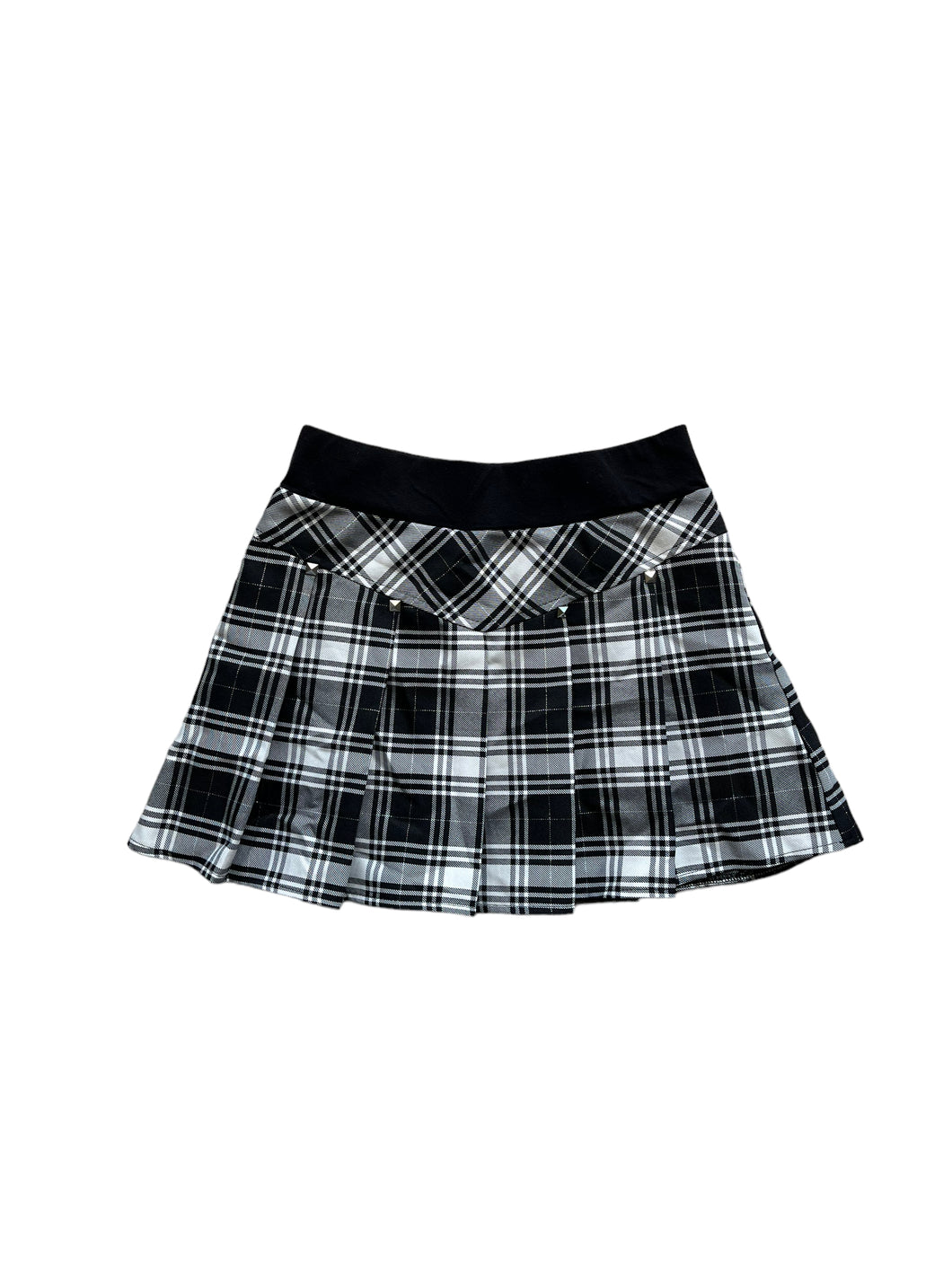 “Here & There” plaited mini skirt