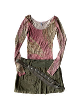 Load image into Gallery viewer, Khaki mini cargo skirt
