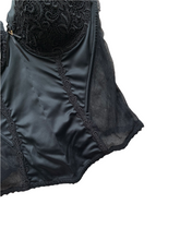 Load image into Gallery viewer, True vintage satin corset top with see through details
