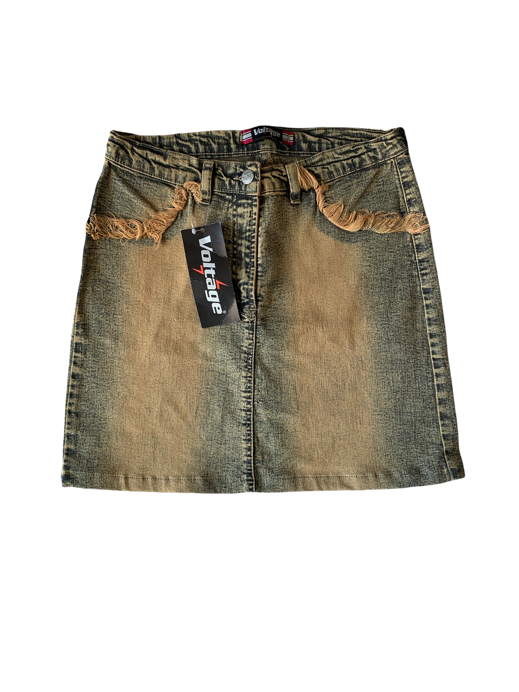 Vintage washed out denim skirt